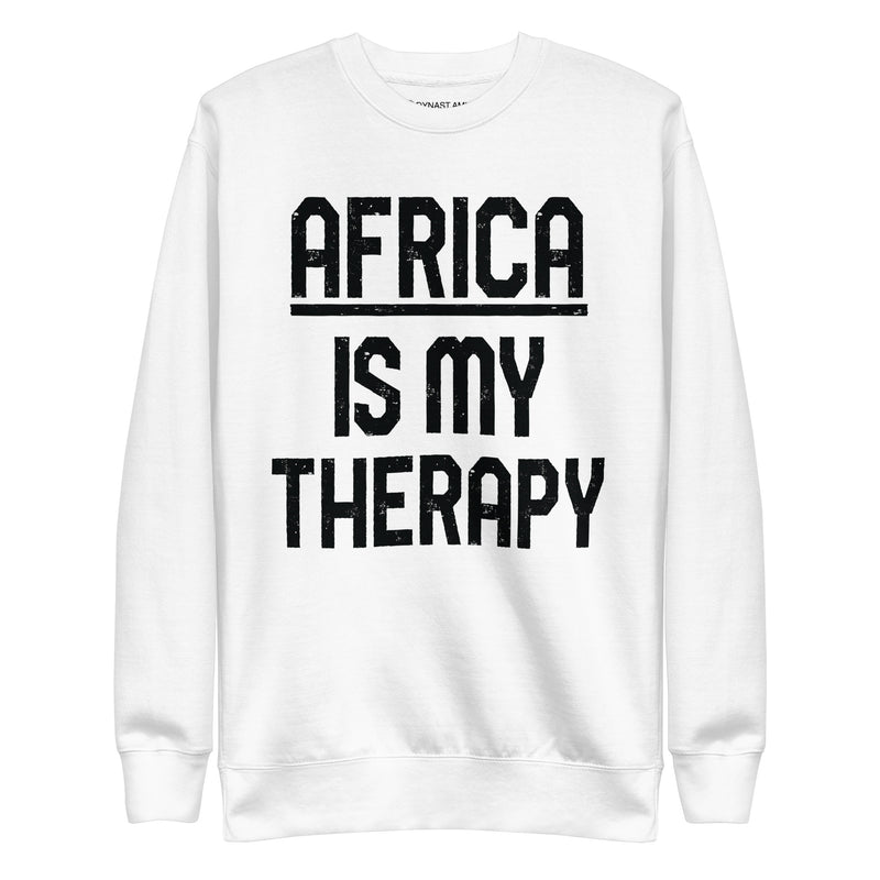 Africa is my Therapy | On White - Unisex Fleece Pullover
