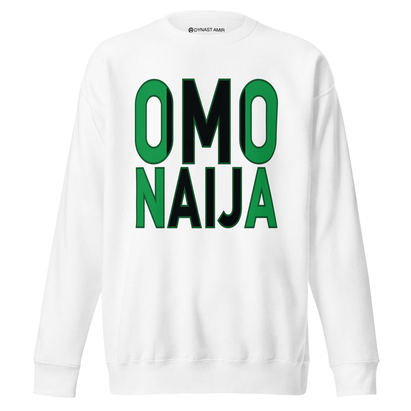 Omo Naija | On White - Unisex Fleece Pullover