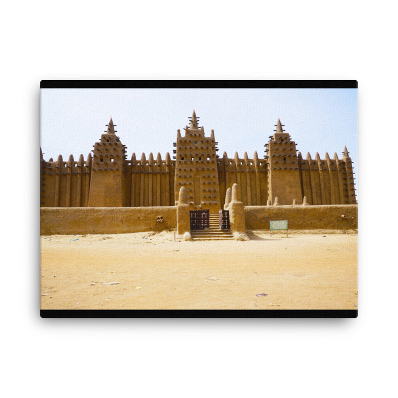 The Great Mosque of Djenne | On Canvas - 18x24
