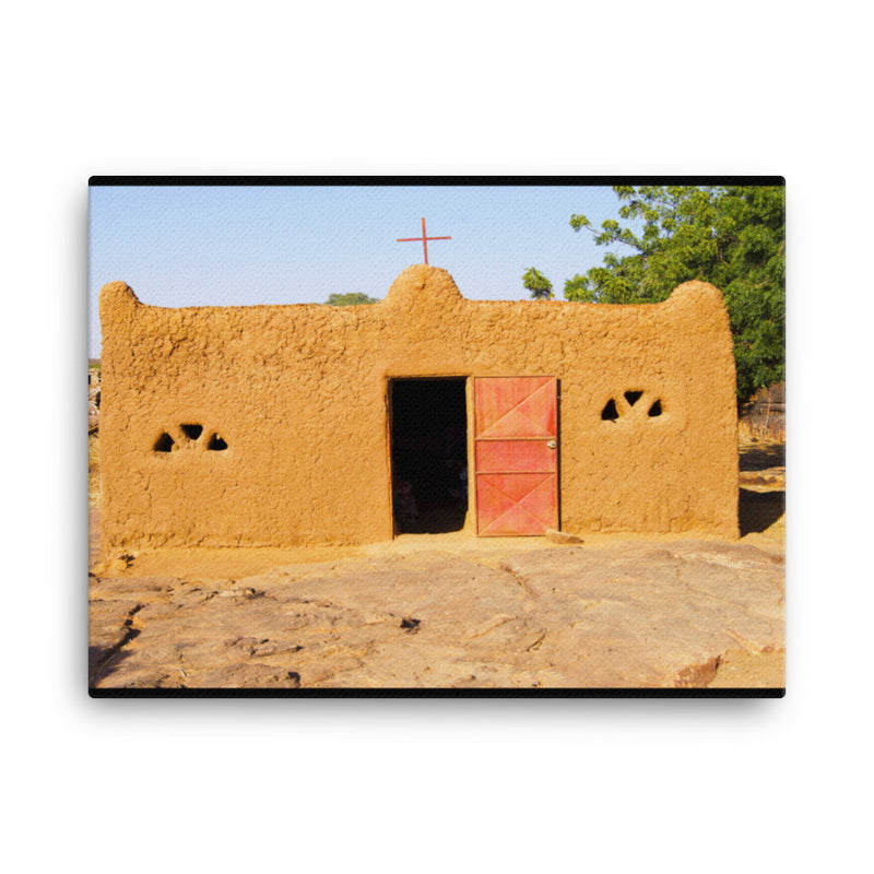 Church in Dogon Country  | On Canvas - 18x24